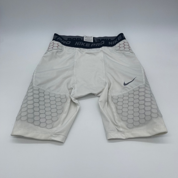 Nike Combat Padded Football Shorts Youth Large White - Picture 2 of 5